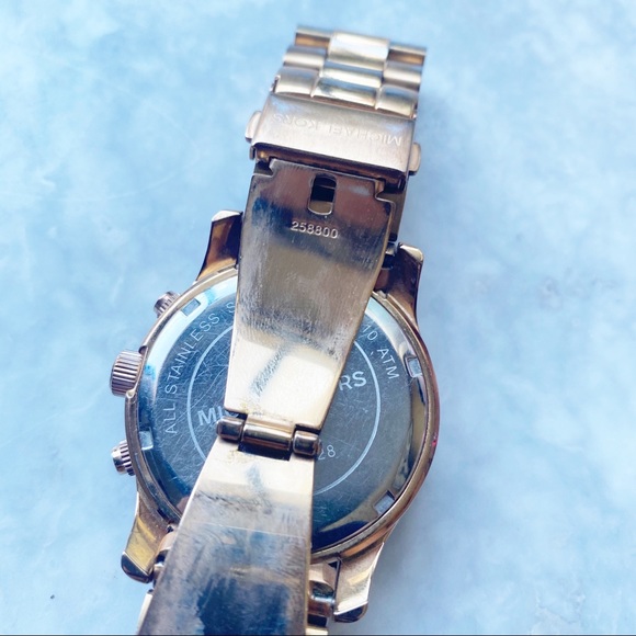 Michael Kors Rose Gold Plated Stainless Watch - Picture 7 of 7
